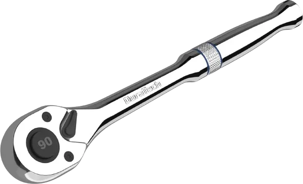 DURATECH 1/4-Inch Drive Ratchet, 90-Tooth